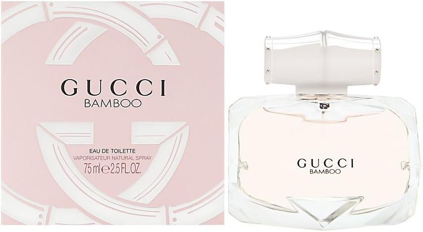 Gucci Bamboo | Eau de Toilette Spray | Fragrance for Women | Floral and Woody Scent with Key Notes of Casablanca Lily, Bergamot, and Orange Blossom | 75 mL / 2.5 fl oz
