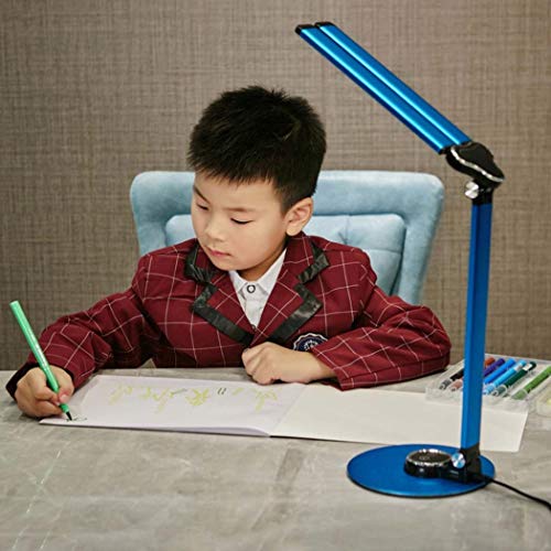 Lampe de bureau LED double tête de lecture pour étude et travail à la maison
