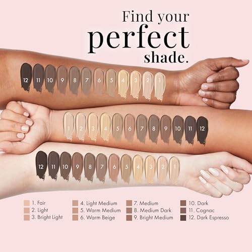 Jerome Alexander MagicMinerals AirBrush Foundation, Light Medium, 5pc Set - AirBrush Spray Kit with Kabuki Brushes for Smooth Radiant Skin - Thumbnail 5