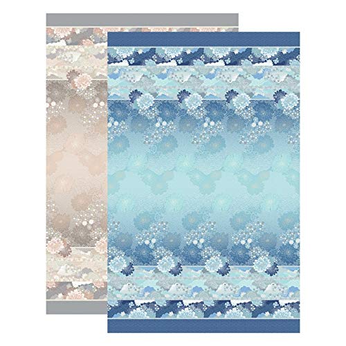 Bassetti Einrichtungsfoulard Madama Butterfly blau-b1, 270x270 cm