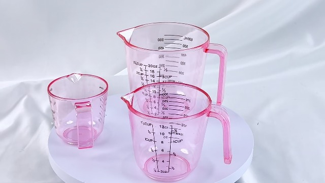 Set de Vasos Medidores Rosados 3 piezas 150ml-600ml miniatura 6
