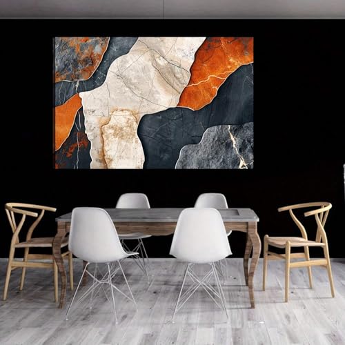 Tableau imprimé abstrait géométrique pour la décoration du salon moderne