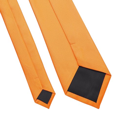 Image of DecTwig Men's Ties Solid Color Formal Neckties 3.15 inch (8CM) Black Ties For Men