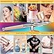 Daakro Airbrush Set,Spritzpistole mit Mini Kompressor 38PSI Kabelloses Airbrush-Kit,Mini wiederaufladbare kosmetische Airbrushpistole,Graffiti, Make-up,Kuchendekoration