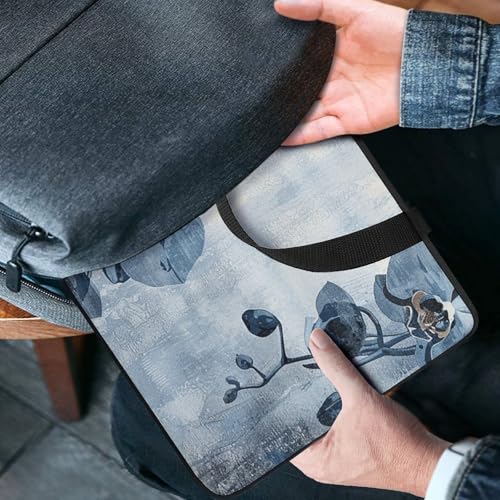 Laptop Shoulder Bag 12inch Laptop Bag Computer Bag Soft Line Drawing Messenger Bag for Unisex miniatura 2