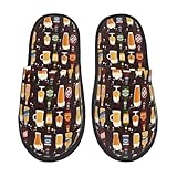 🌟 ANTIDÉRAPANTES : La semelle en EVA est résistante et durable. Son motif antidérapant assure une adhérence optimale, même sur sol mouillé. Silencieuses, elles ne grincent pas. Après une longue journée, enfilez ces chaussons d'intérieur et détendez-vous ! Leur semelle épaisse et souple protège vos pieds de la poussière et des saletés, pour un confort optimal.