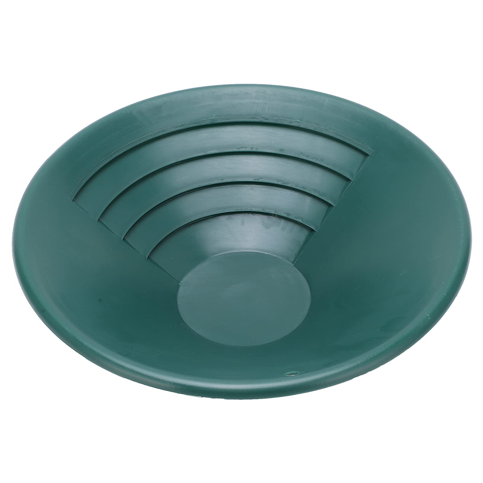 Walfront Sartén de Oro de plástico Verde de 260 mm Kit de Lavado de Oro Manual Sartén de Lavado de Oro Sartenes de Oro para minería de Oro