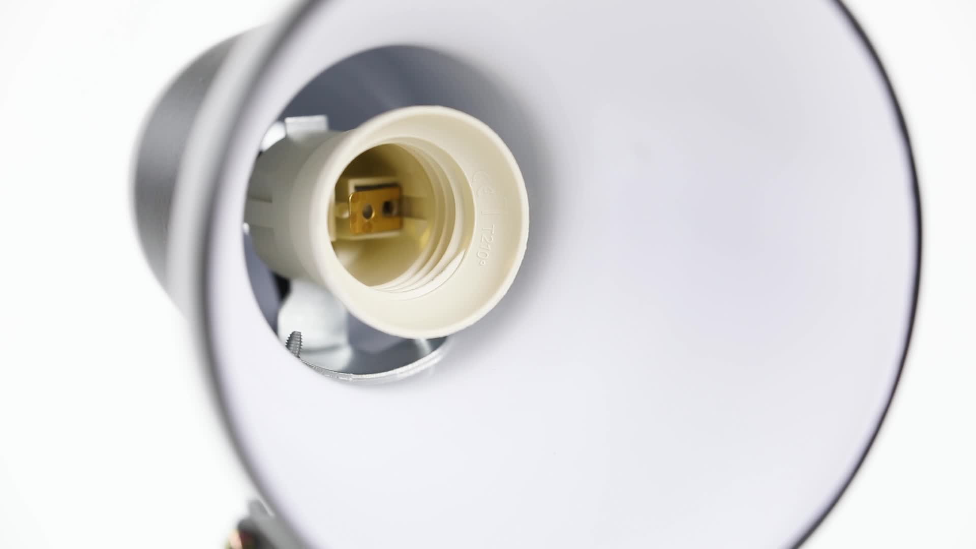 Relaxdays Retro Schreibtischlampe, Gelenk-Arm, schwenkbar, Büro Leselampe, Metall, E27, HxBxT: 50 x 27 x 15 cm, schwarz – Bild 8