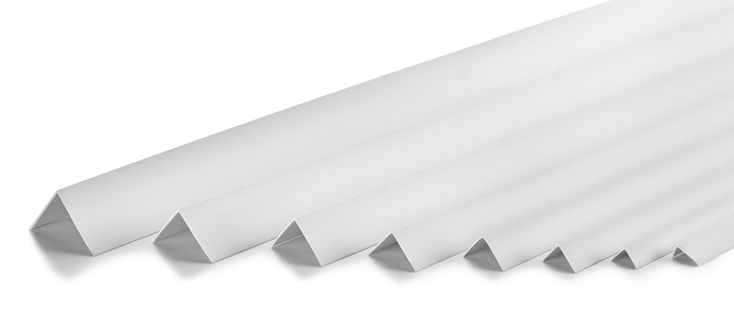 Quest Profilo angolare di protezione in PVC - Senza nastro adesivo - Barra angolare e protezione degli angoli - 35 x 18 mm - 200 cm - Bianco - 3