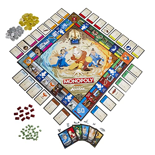 Monopoly: Avatar: Nickelodeon The Last Airbender Edition Board Game For Kids Ages 8 And Up, Play As A Member Of Team Avatar (Amazon Exclusive) #TOP7