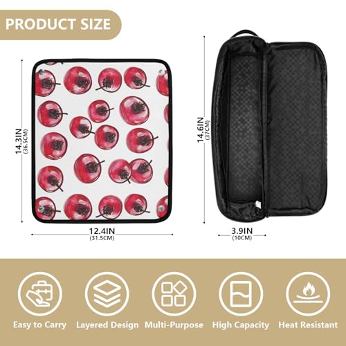 Organizador 2-en-1 resistente al calor para herramientas de cabello miniatura 4