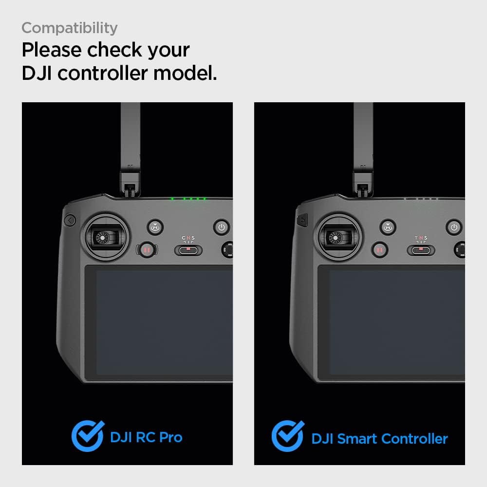 Spigen Tempered Glass Screen Protector [GlasTR Slim] designed for DJI RC2 / RC Pro/DJI Smart Controller - 2 Pack