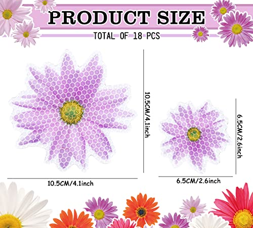 Imanes decorativos de girasol 18 piezas miniatura 2