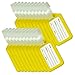 BlueCosto Luggage Tags Suitcase Tag Bag Labels Travel Accessories - Yellow,20 Pack