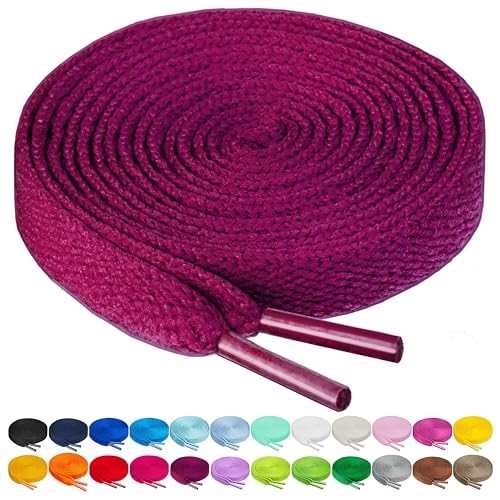 Image of Birch Shoelaces in 27 Colors Flat 5 /16 inch Shoe Laces in 4 Different Lengths