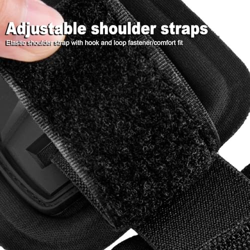 Protection de poitrine de motocross, légère et réglable, coque en polyéthylène, amortissant les chocs, gilet blindé de moto en mousse, double protection pour l'équitation vers l'arrière