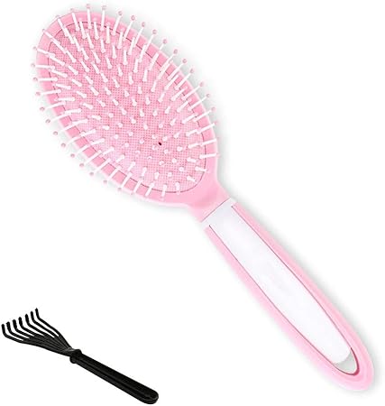 Amazon ヘアブラシ パンチー ヘアアレンジ用コーム Yesmart 頭皮マッサージブラシ 女性 シャンプーブラシ コーム かわいい 頭皮ケア ピンク シリコン パドルブラシ 洗髪櫛 Yes109 楕円形 Yesmart 頭皮マッサージブラシ 通販