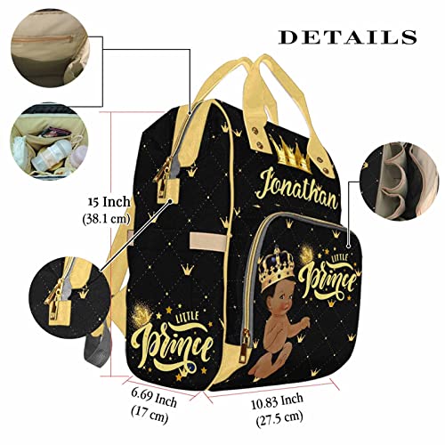 Custom Nursing Baby Bags with Name for Mommy Daddy Personalized Casual Nylon Mommy Nursing Backpack with Thermal Pockets for Travel 224-104