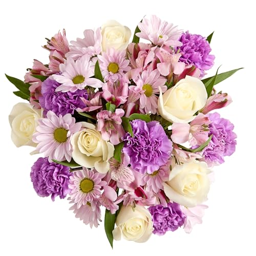 1800 Flowers – Lavender Garden Mixed Bouquet (Bouquet Only) | Fresh Cut Spring Flowers for Delivery | Gift for Mother's Day, Anniversary, Sympathy, and Special Occasions