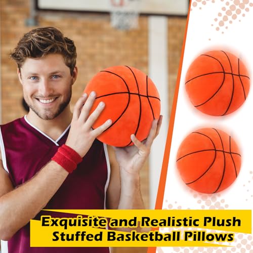 Tapete y Almohadas de Baloncesto de Peluche para Decoración de Habitación miniatura 5