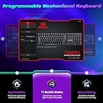 Redragon Mechanical Gaming Keyboard Wired, 11 Programmable Backlit Modes, Hot-Swappable Red Switch, Anti-Ghosting, Double-Shot PBT Keycaps, Light Up Keyboard for PC Mac - Image 4
