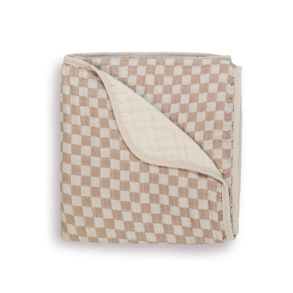 Itzy Ritzy Baby Blanket, Lightweight Cotton Muslin Blanket, Large 30x40 Muslin Cloths for Baby Multi-Use as Nursing Cover