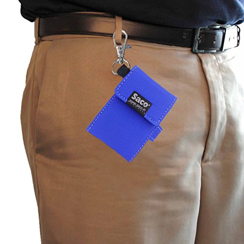 Image of Saco Plug And Play Case Pouch For Samsung T3 Portable 1 TB USB 3.0 External SSD (MU-PT1T0B /AM)-Blue