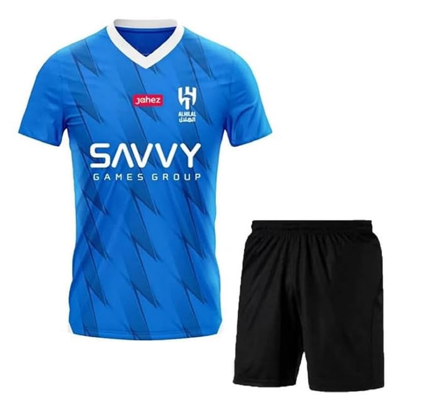 Image of Neimaar 10 Football Jersey 2024 /25 with Black Shorts