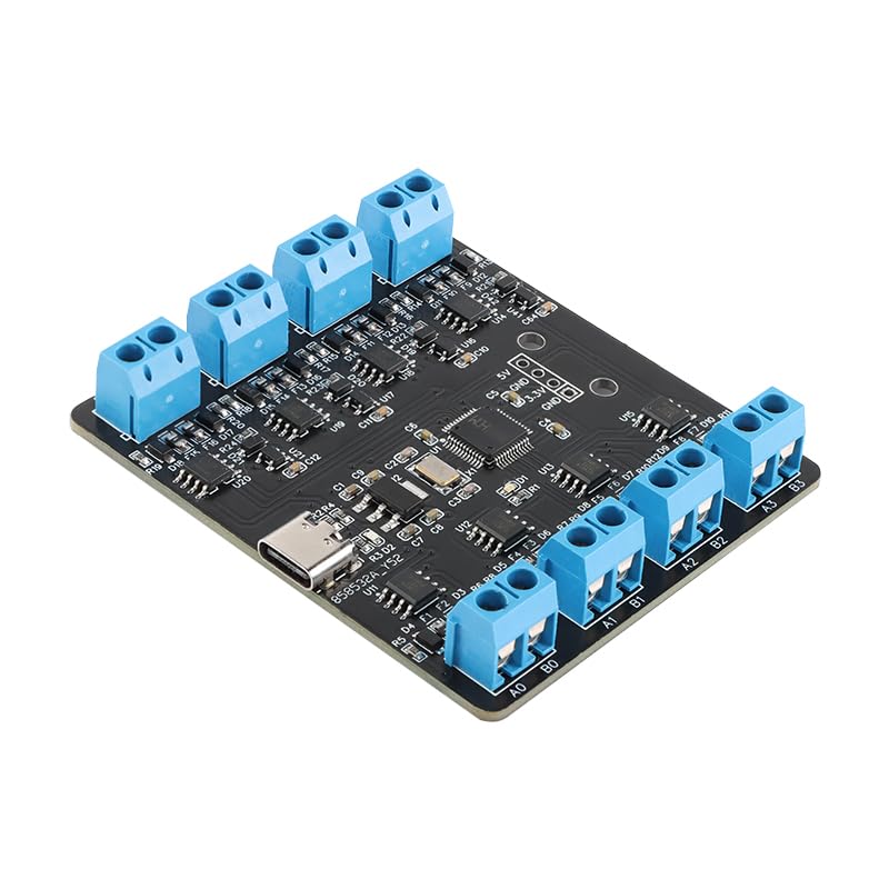 Wiring Connecting Terminals - USB to 8-Way RS485 Serial Port Type-C to 8-Way 485 Multi-Channel UART HUB RS485 Module YR-6028