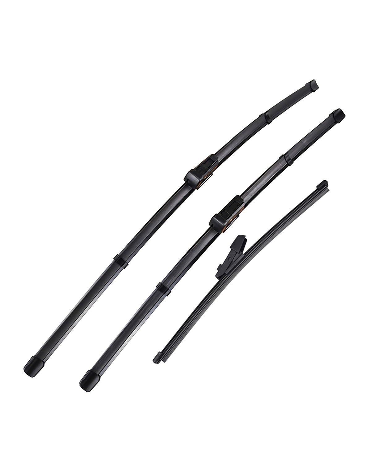 Para Polo Polo V (6R, 6C) Hatchback 2009 2010 2011 2012 2013 2014 2015 2016 2017 Juego Limpiaparabrisas Delantero Y Trasero LHD Parabrisas Ventana 24"+16"+11"