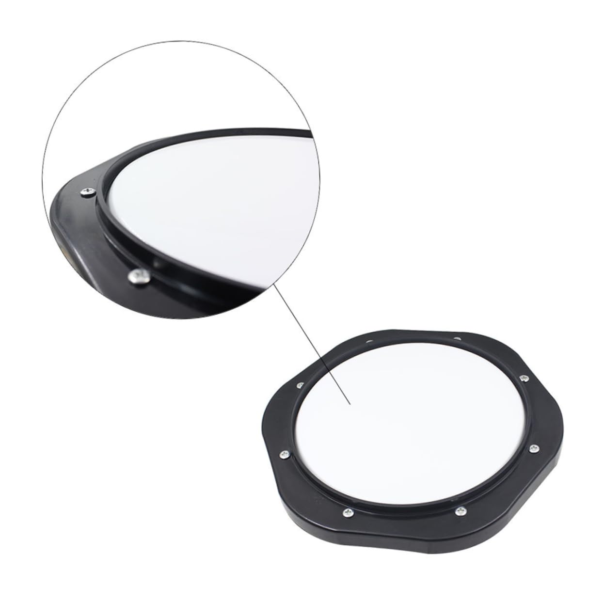 Abaodam Pad Allenamento Batteria 10 Pollici Nero in Plastica