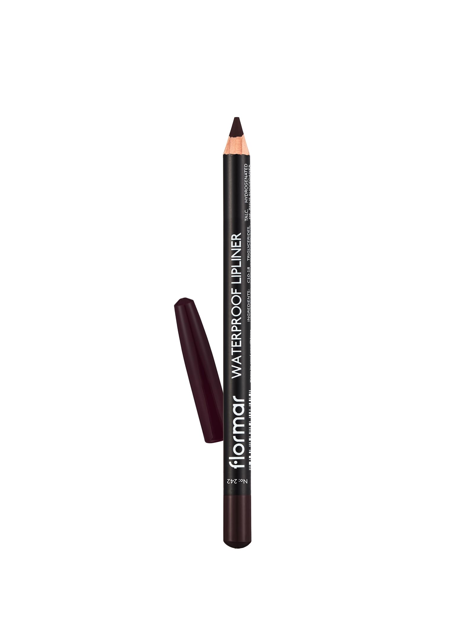 Flormar Yüksek Pigmentli & Mat Bitişli Suya Dayanıklı Dudak Kalemi 242 DEEP BORDEAUX