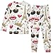 CIJEMAPW Paris Fashion Pajama Set Shiny Long Sleeve Top and Pants, 2 Piece Sleepwear Multicolored