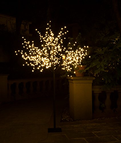 image for GOJOOASIS 8 Feet Cherry Blossom Lighted Tree 600 LED Lights Warm White