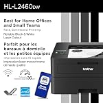 Brother HL-L2460DW Imprimante laser monochrome sans fil de bureau – Duplex sur l'encre et toner avec un abonnement rafraîchi