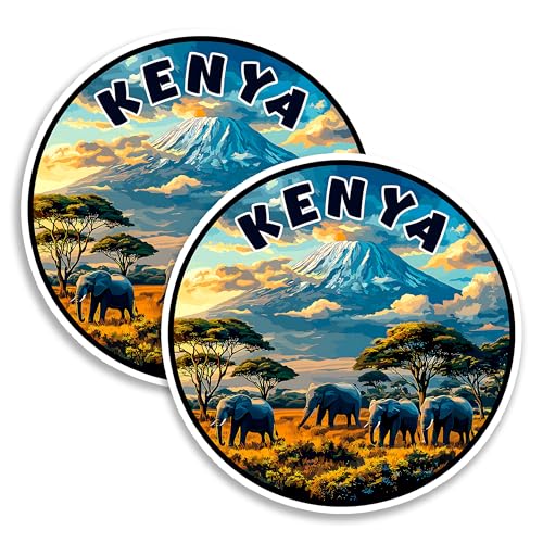Kenya Magnet 4 Inch 2-Pack Imanes Decorativos