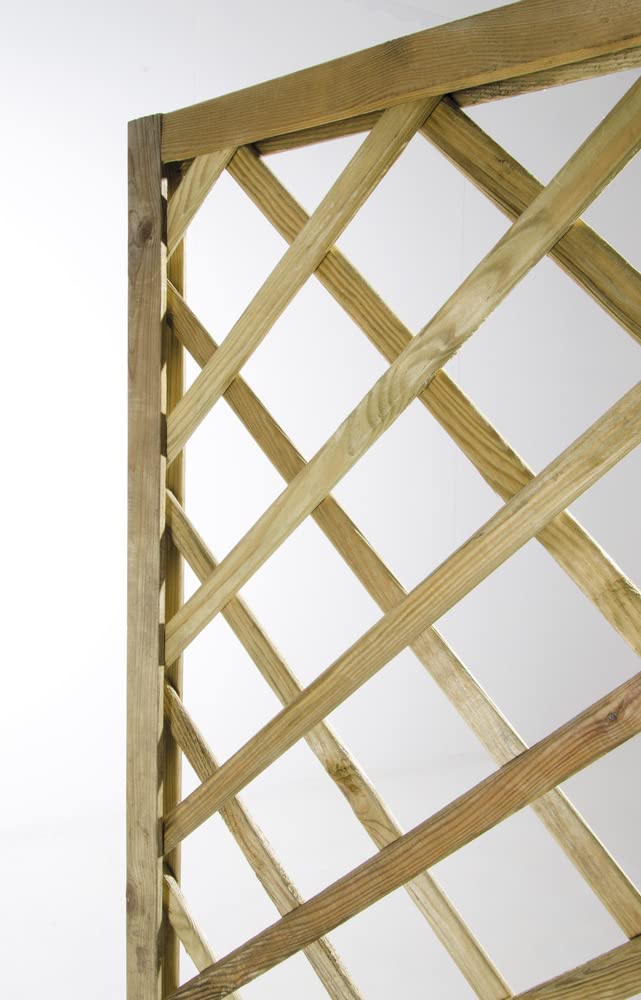 VERDELOOK Garden, Fioriera con griglia autoclavata 75x30x180 cm, per arredo Giardino