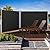 DWVO 236''X 71'' Double Side Awning Retractable Side Awning Folding Privacy Screen Privacy Fence Waterproof UV-Resistant Privacy Awning Outdoor for Garden, Deck, Patio, Pools, Balcony, Black