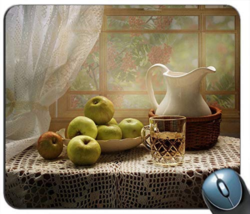 Preisvergleich Produktbild Green Apples Cup Kettle Fenstertisch Personalisierte Rechteck Maus Pad Mausmatte