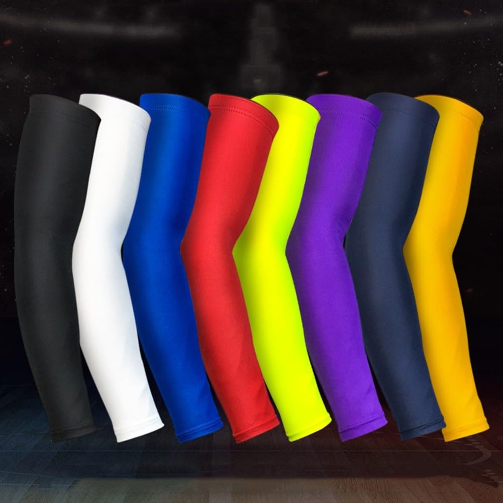 DAZZLEEX Coudières souples pour gardien de but - Protège-bras pour juniors et adultes - Manchons de compression musculaire en polyester - Bandes de protection solaire