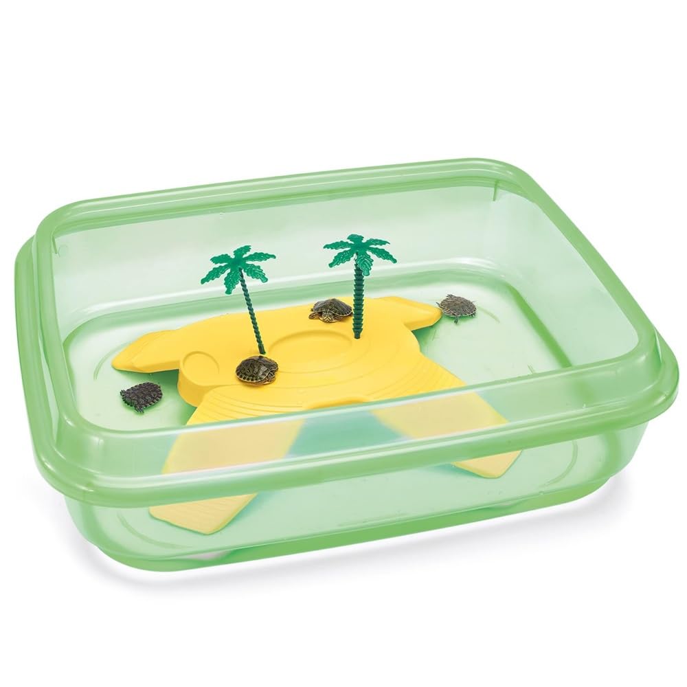 iMac Imported Italy Made Turtle Tank Aquarium Tray with Yellow Island Bask Platform Tortoise House Medium Size (1.6 FEET/ 20 INCH) (B0D22B92HG) Amazon Price History, Amazon Price Tracker