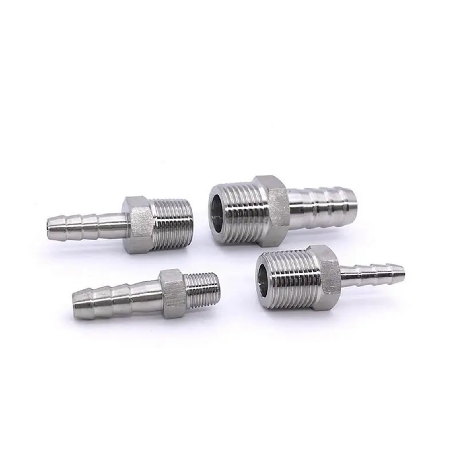 2'' NPT Male Thread x Hose Tail 304 Stainless Steel Water Pipe Fitting Reducer Joint Coupling Connector(52MM_2")