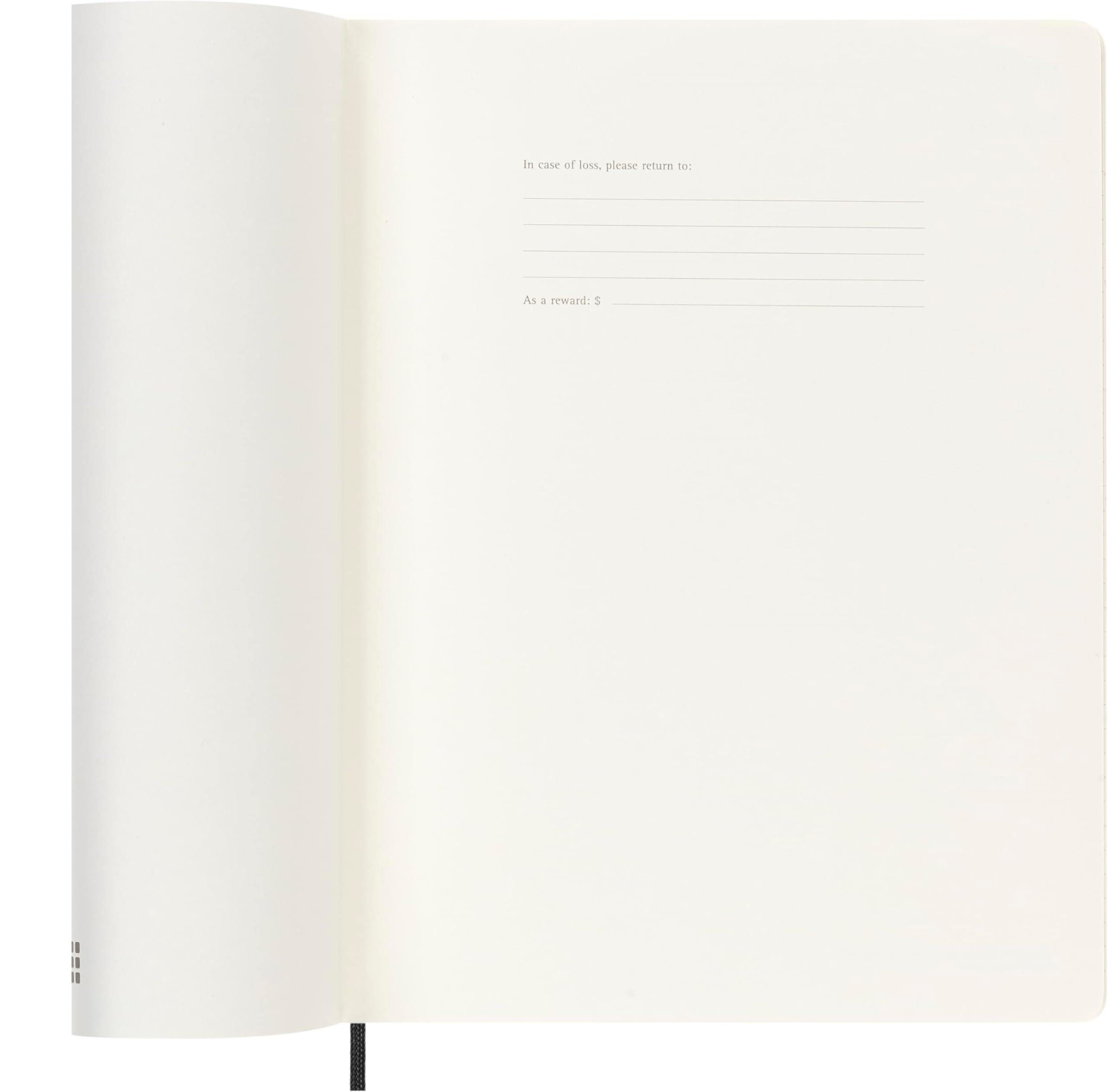 Moleskine 18 Monate Wochenkalender 2025/2026, XL, 1 Wo = 1 Seite, Rechts Linierte Seite, Weicher Einband, Schwarz
