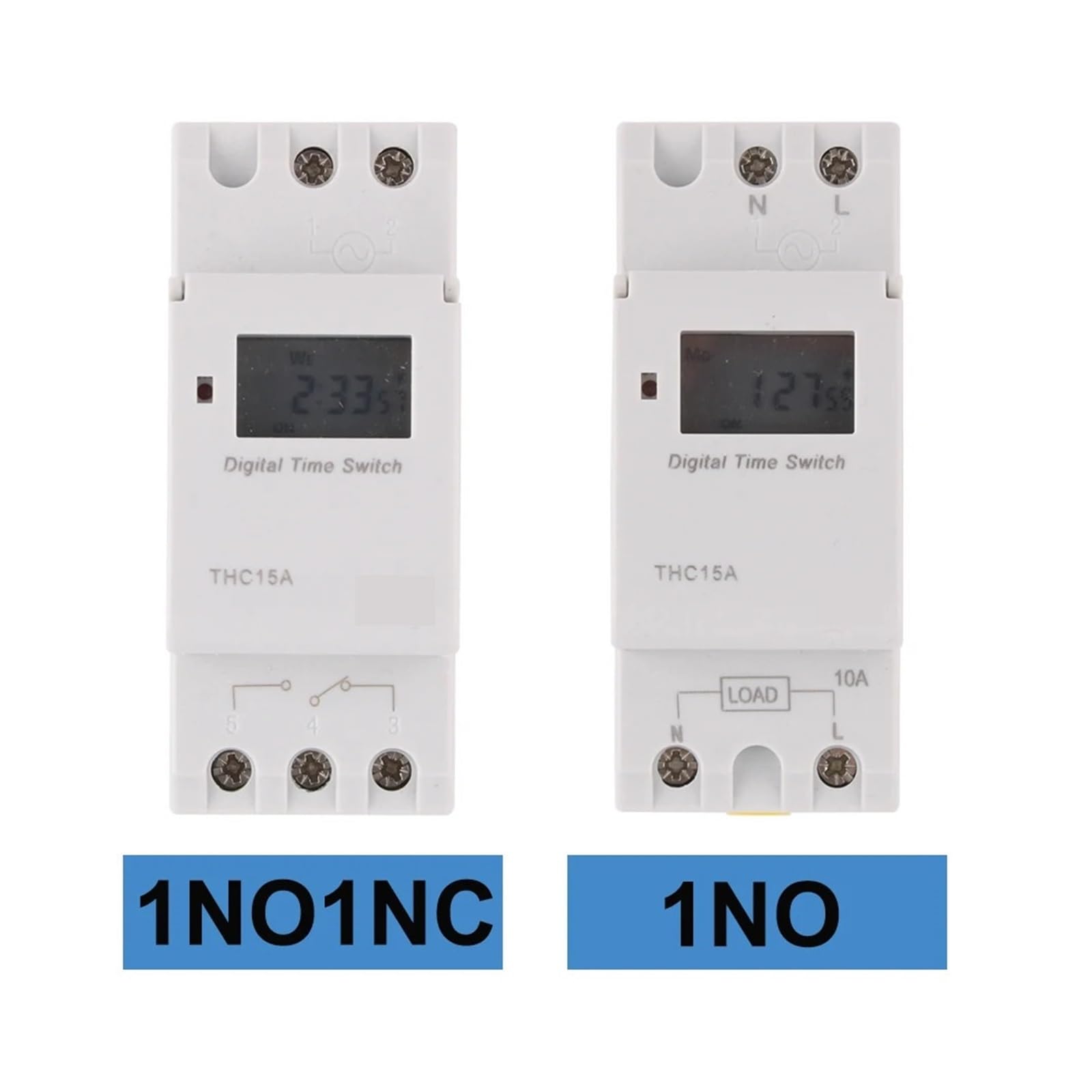 THC15A Typ szyny din 2 przewody tygodniowe 7 dni programowalny cyfrowy przełącznik czasowy przekaźnik czasowy sterowanie AC 12V 24V 48V 220V 230V (1NO 24V)