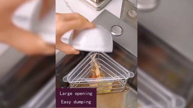 Colador para fregadero de cocina con cesta y bolsa miniatura 7