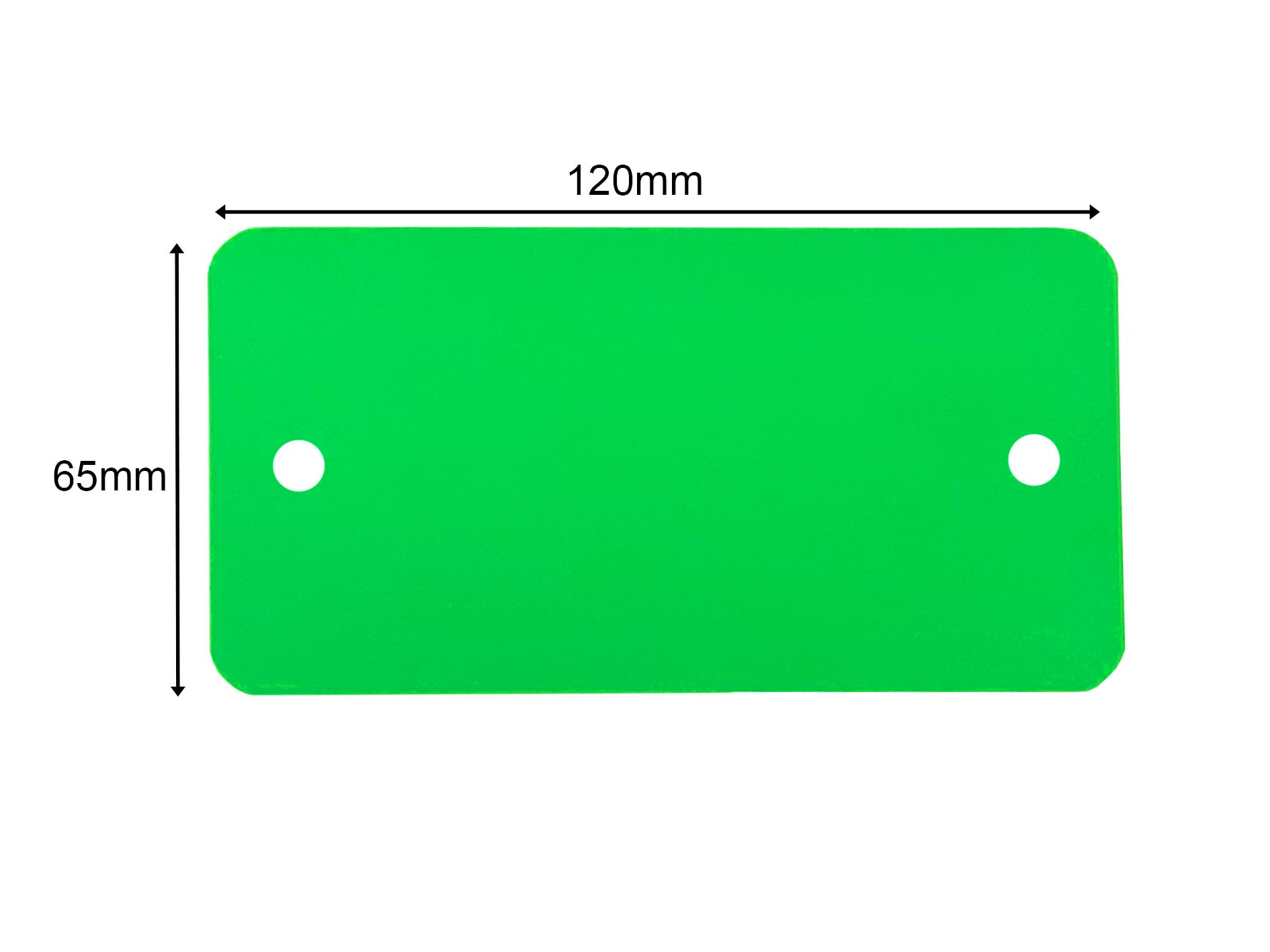 PVC-Labels Grün | 120 mm x 65 mm | 1 Packung à 1000 Stück | Strapazierfähige Etiketten für Lager, Logistik und Kennzeichnung