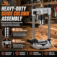 TOPWAY Bohrständer Mobiler Mehrwinkel-Bohrführungsaufsatz Bohrständerhalter mit 13mm Bohrfutter für 1/2" und 3/8" elektrischen Bohrmaschinen 105414 – Ansicht 5