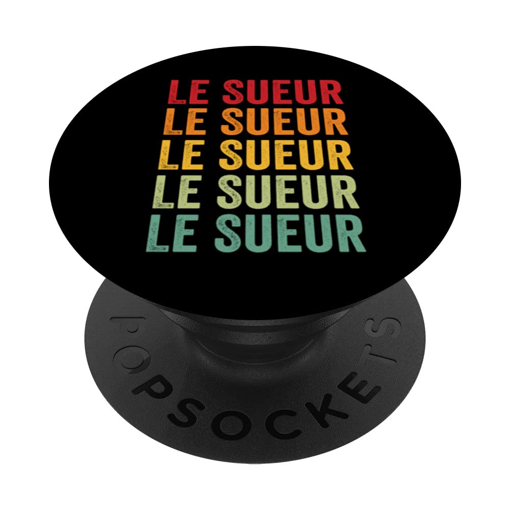 Le Sueur County, Minnesota, Rainbow Text Design PopSockets Swappable PopGrip