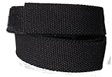 Breite: ca. 3 cm ABL Stoffgürtel Klett Koppel Gürtel mit Klettverschluss, schwarz 130 cm