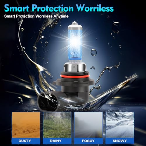Image of Headlights Compatible For 1999-2010 Jeep Grand Cherokee Halogen Headlight Bulbs, 9006 /HB4 Low Beam Lights Bulbs, Plug And Play, Pack of 2